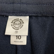 Load image into Gallery viewer, Boys Marvel, Spiderman fleece lined track pants, Inside leg: 58cm, GUC, size 10,  