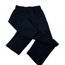 Load image into Gallery viewer, Unisex Brilliant Basics, black fleece lined track pants, pilling, Inside leg: 52cm, FUC, size 8,  