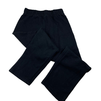 Unisex Brilliant Basics, black fleece lined track pants, pilling, Inside leg: 52cm, FUC, size 8,  