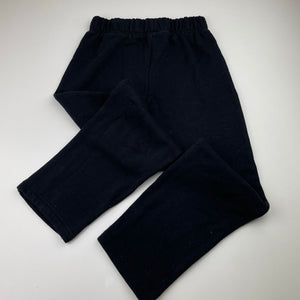 Unisex Brilliant Basics, black fleece lined track pants, pilling, Inside leg: 52cm, FUC, size 8,  