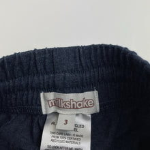 Load image into Gallery viewer, Boys Milkshake, navy marle lightweight pants, elasticated, Inside leg: 35cm, EUC, size 3,  