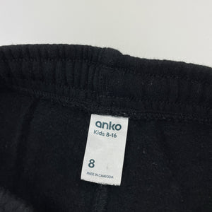 Boys Anko, fleece lined track pants, elasticated, Inside leg: 50.5cm, EUC, size 8,  