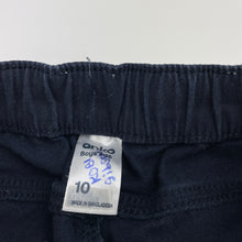 Load image into Gallery viewer, Boys Anko, navy casual pants, elasticated, Inside leg: 54cm, GUC, size 10,  