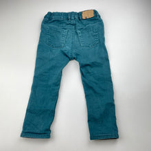 Load image into Gallery viewer, Boys H&amp;M, stretch denim pants, adjustable, Inside leg: 30.5cm, FUC, size 2,  