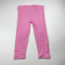 Load image into Gallery viewer, Girls Anko, pink stretchy leggings, hearts, Inside leg: 30.5cm, FUC, size 3,  
