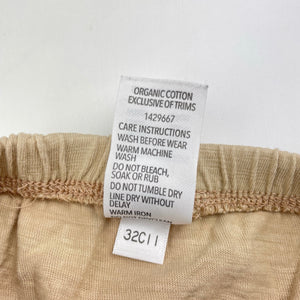 Unisex Dymples, organic cotton leggings / bottoms, elasticated, EUC, size 2,  