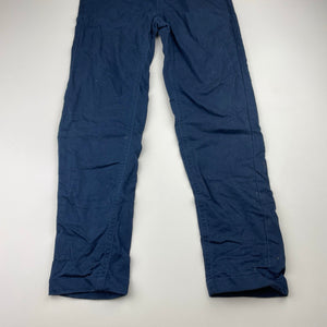 Boys Anko, navy casual pants, elasticated, Inside leg: 54cm, EUC, size 8,  