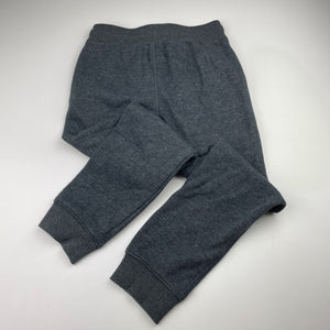 Boys Target, grey fleece lined track pants, elasticated, Inside leg: 52cm, EUC, size 7,  
