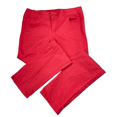 Girls Tilii, stretch cotton pants, adjustable, Inside leg: 61.5cm, small marks back left pocket, FUC, size 10,  