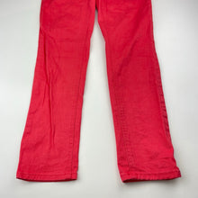Load image into Gallery viewer, Girls Tilii, stretch cotton pants, adjustable, Inside leg: 61.5cm, small marks back left pocket, FUC, size 10,  