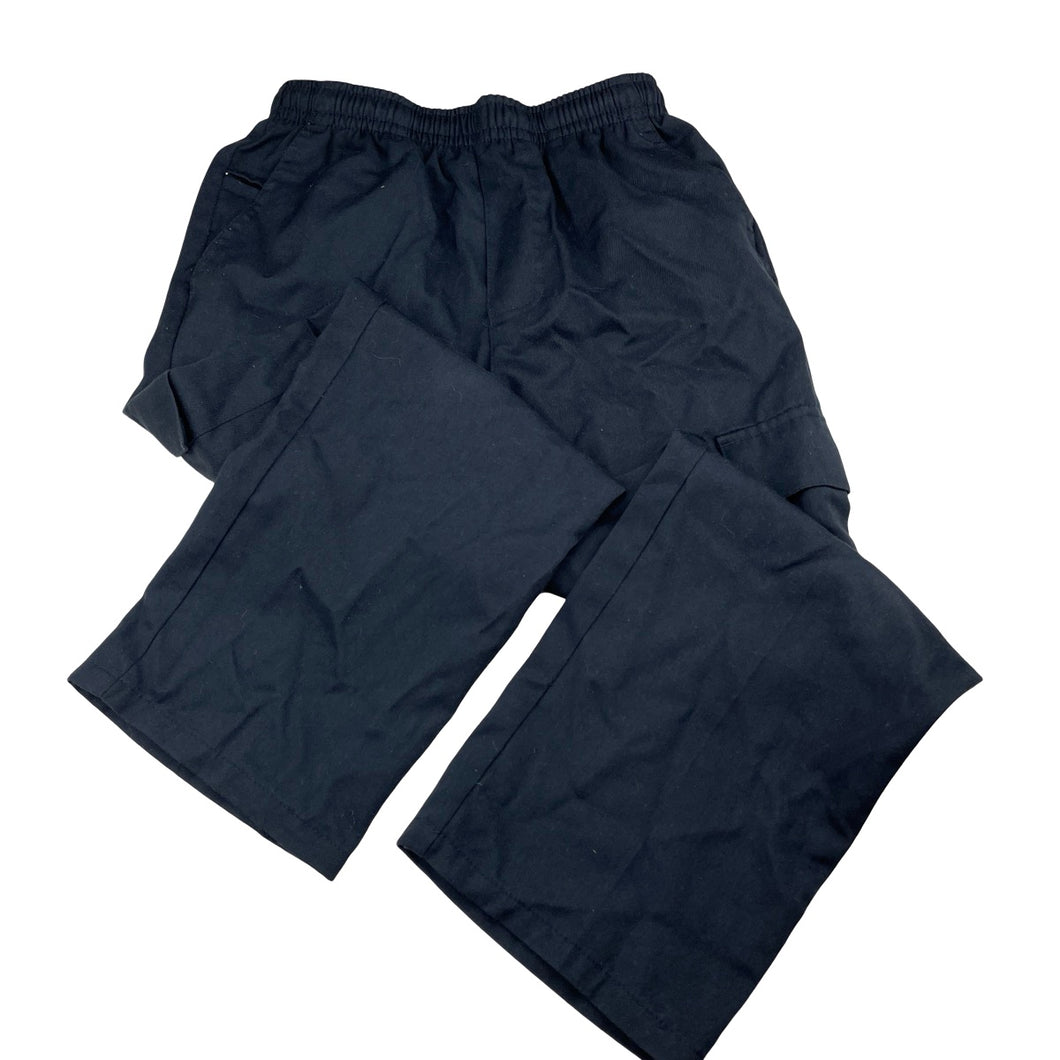 Boys LWR, navy school cargo pants, elasticated, Inside leg: 53cm, FUC, size 8,  