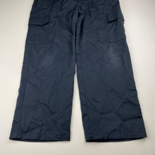 Load image into Gallery viewer, Boys LWR, navy school cargo pants, elasticated, Inside leg: 53cm, FUC, size 8,  