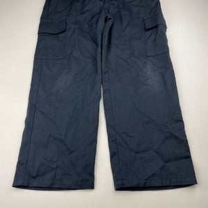 Boys LWR, navy school cargo pants, elasticated, Inside leg: 53cm, FUC, size 8,  