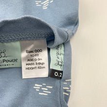 Load image into Gallery viewer, Unisex ergoPouch, 0.2 Tog organic cotton blend swaddle sleeping bag, GUC, size 000,  