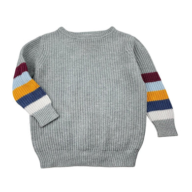 Boys Seed, knitted cotton sweater / jumper, GUC, size 1-2,  