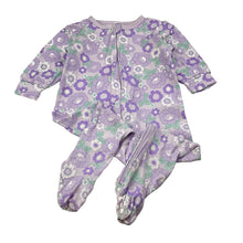 Load image into Gallery viewer, Girls Baby Berry, floral cotton zip coverall / romper, FUC, size 1,  