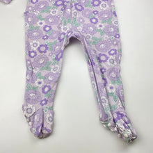 Load image into Gallery viewer, Girls Baby Berry, floral cotton zip coverall / romper, FUC, size 1,  