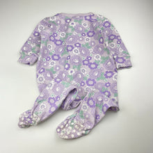 Load image into Gallery viewer, Girls Baby Berry, floral cotton zip coverall / romper, FUC, size 1,  