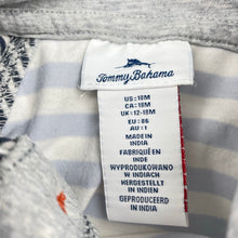 Load image into Gallery viewer, Boys Tommy Bahama, striped stretchy hooded long sleeve top, FUC, size 1,  