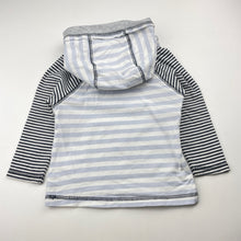 Load image into Gallery viewer, Boys Tommy Bahama, striped stretchy hooded long sleeve top, FUC, size 1,  