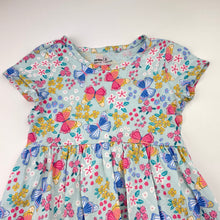 Load image into Gallery viewer, Girls Anko, floral cotton t-shirt dress, FUC, size 3, L: 48cm