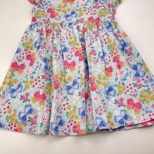 Load image into Gallery viewer, Girls Anko, floral cotton t-shirt dress, FUC, size 3, L: 48cm