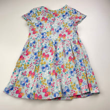 Load image into Gallery viewer, Girls Anko, floral cotton t-shirt dress, FUC, size 3, L: 48cm