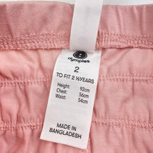 Load image into Gallery viewer, Girls Dymples, pink stretchy ruffle leggings / bottoms, EUC, size 2,  