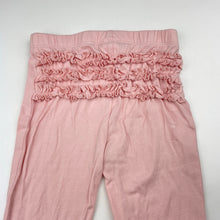 Load image into Gallery viewer, Girls Dymples, pink stretchy ruffle leggings / bottoms, EUC, size 2,  