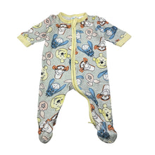 Load image into Gallery viewer, Unisex Disney, Winnie the Pooh cotton zip coverall / romper, GUC, size 000,  