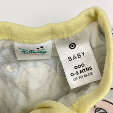 Load image into Gallery viewer, Unisex Disney, Winnie the Pooh cotton zip coverall / romper, GUC, size 000,  