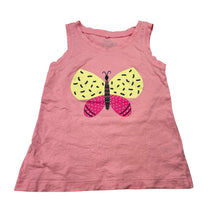 Load image into Gallery viewer, Girls H&amp;T, pink cotton singlet / tank top, GUC, size 2,  
