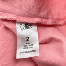 Load image into Gallery viewer, Girls H&amp;T, pink cotton singlet / tank top, GUC, size 2,  
