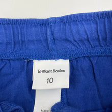 Load image into Gallery viewer, Unisex Brilliant Basics, blue cotton school shorts, elasticated, FUC, size 10,  