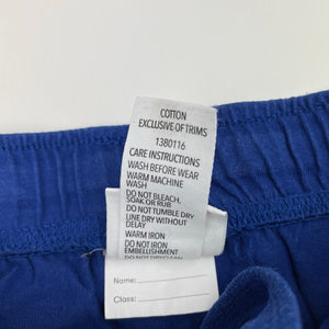 Unisex Brilliant Basics, blue cotton school shorts, elasticated, FUC, size 10,  