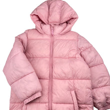 Load image into Gallery viewer, Girls Cotton On, pink hooded puffer jacket / coat, GUC, size 7-8,  
