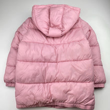 Load image into Gallery viewer, Girls Cotton On, pink hooded puffer jacket / coat, GUC, size 7-8,  