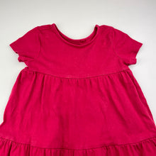 Load image into Gallery viewer, Girls Anko, red cotton casual dress, FUC, size 3, L: 51cm