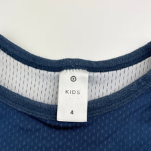 Load image into Gallery viewer, Boys Target, navy sports / activewear top, FUC, size 4,  
