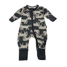 Load image into Gallery viewer, Unisex Bonds, zip wondersuit / zippy / romper, tigers, EUC, size 0000,  