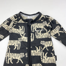 Load image into Gallery viewer, Unisex Bonds, zip wondersuit / zippy / romper, tigers, EUC, size 0000,  
