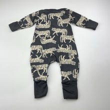 Load image into Gallery viewer, Unisex Bonds, zip wondersuit / zippy / romper, tigers, EUC, size 0000,  