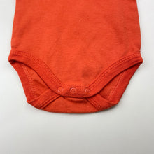 Load image into Gallery viewer, Unisex Baby Berry, orange cotton singletsuit / romper, GUC, size 000,  