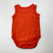 Load image into Gallery viewer, Unisex Baby Berry, orange cotton singletsuit / romper, GUC, size 000,  