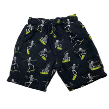 Load image into Gallery viewer, Boys Anko, cotton shorts, elasticated, skeleton skateboarder, FUC, size 8,  