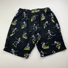 Load image into Gallery viewer, Boys Anko, cotton shorts, elasticated, skeleton skateboarder, FUC, size 8,  