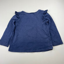 Load image into Gallery viewer, Girls Dymples, navy cotton long sleeve top, fox, GUC, size 2,  