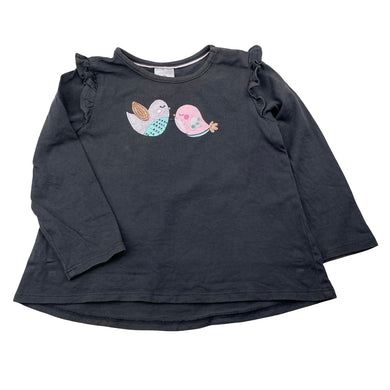 Girls Target, cotton long sleeve top, birds, GUC, size 1,  