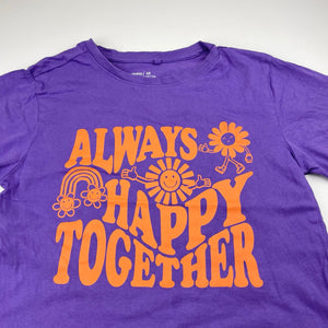 Girls Anko, purple cotton tee / top, GUC, size 12,  