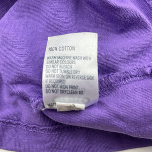 Girls Anko, purple cotton tee / top, GUC, size 12,  